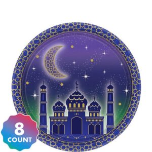 Decorative Dessert Plates: Masjid and Crescent